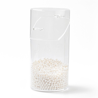 Flip Cover Column Plastic Pen Holder MRMJ-E010-03-1