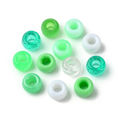 8 Styles Plastic Pearlized Beads KY-FS0001-21C-1