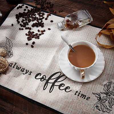 Coffee Theme Diablement Fort Cup Mats AJEW-WH0201-007-1