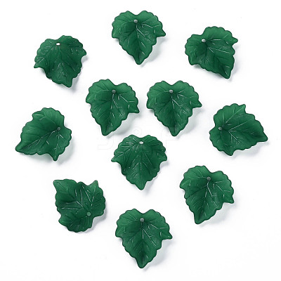 Autumn Theme Transparent Frosted Acrylic Pendants PAF002Y-29-1