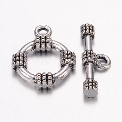 Tibetan Style Alloy Toggle Clasps X-LF0141Y-NF-1
