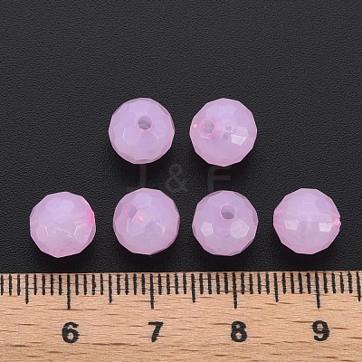 Transparent Acrylic Beads TACR-S154-62E-10-1