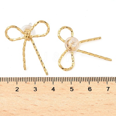 304 Stainless Steel Stud Earrrings EJEW-U065-01B-G-1