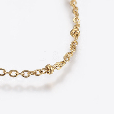 304 Stainless Steel Anklets X-AJEW-H013-05G-1