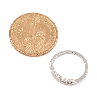 Brass Cuff Rings for Women RJEW-U032-03P-1