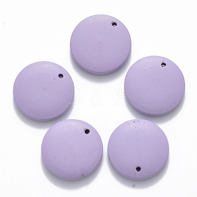 Painted Wood Pendants WOOD-Q040-018A-A04-1