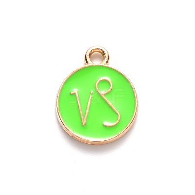 Alloy Enamel Pendants X-ENAM-S124-01A-06E-1