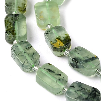 Natural Prehnite Beads Strands G-C098-A03-01-1