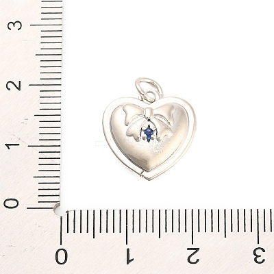 Brass Micro Pave Cubic Zirconia Pendants KK-H527-02A-P-1
