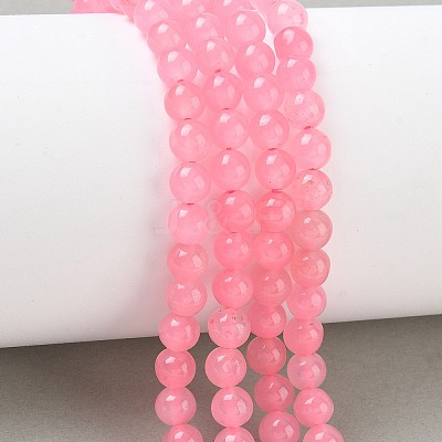 Dyed Natural Malaysia Jade Beads Strands G-G021-02A-28-1