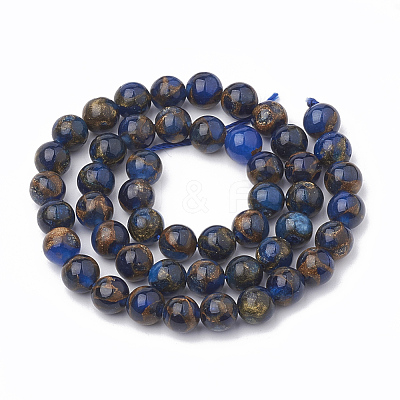 Natural Chalcedony Beads Strands G-S333-10mm-014E-1