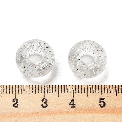 Transparent Acrylic European Beads TACR-P009-A01-1
