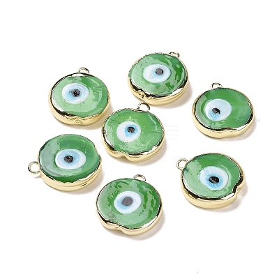 Handmade Lampwork Pendants LAMP-P057-03G-07-1