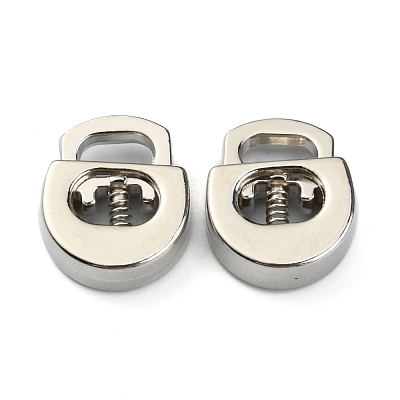 Alloy Spring Cord Locks FIND-WH0110-063P-1