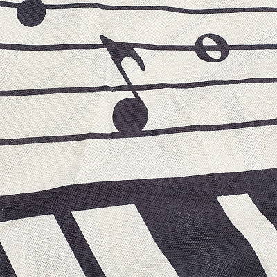 Piano Pattern Linen Tablecloth AJEW-WH0528-69B-1