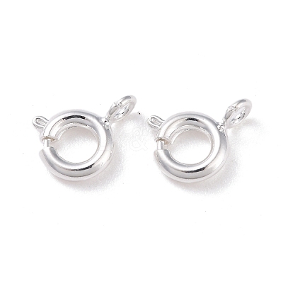 Eco-friendly Brass Spring Ring Clasps KK-D082-01C-S-1
