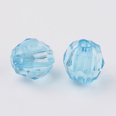 Transparent Acrylic Beads X-DB8mmC-28-1