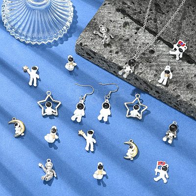 18Pcs 9 Styles Alloy Pendants FIND-YW0012-14-1