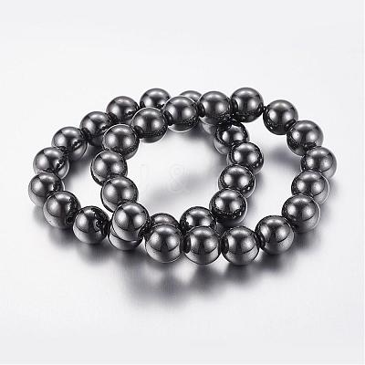Good Valentines Day Gifts for Him Stretchy Magnetic Synthetic Hematite Bracelet IMB001-1