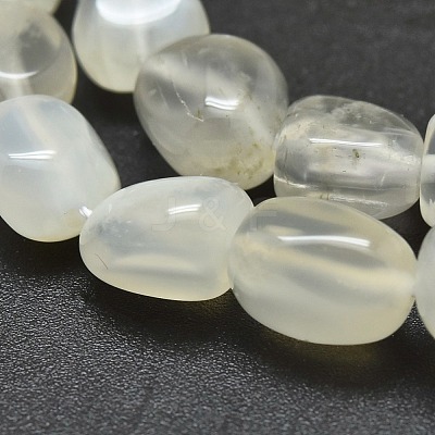 Natural White Moonstone Beads Strands X-G-O186-C-04-1