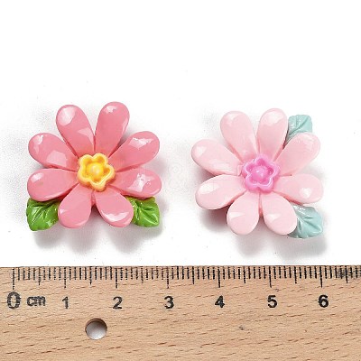 Opaque Resin Cabochons RESI-Z044-01B-1