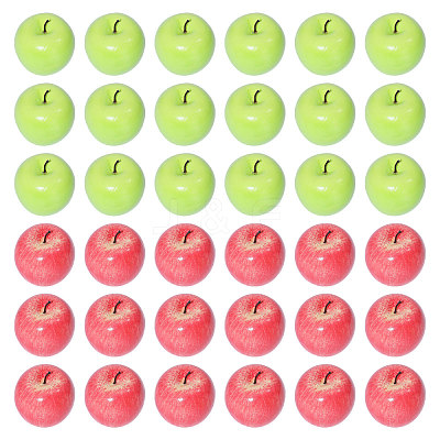 16Pcs 2 Colors Foam Imitation Apple DJEW-CA0001-42-1