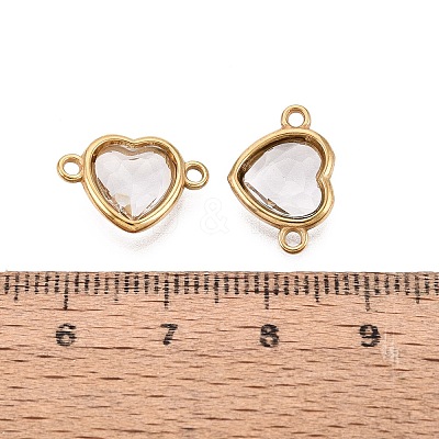 304 Stainless Steel Glass Connector Charms STAS-Q119-02G-1
