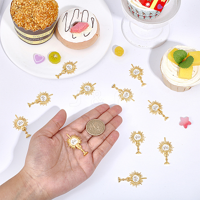 30Pcs Holy Grail Alloy Cabochons FIND-ME0002-69G-1