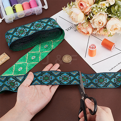 7M Polyester Jacquard Rhombus Ribbon OCOR-WH0100-06A-1
