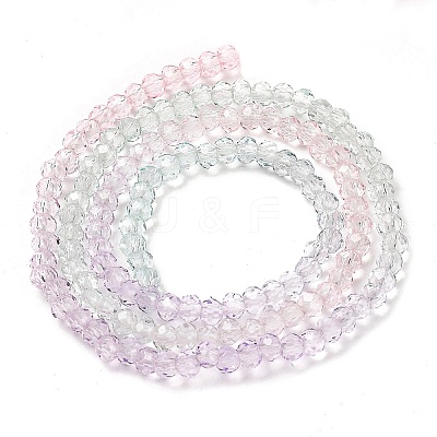 Transparent Painted Glass Beads Strands LS-DGLA-A034-T1mm-A23-1