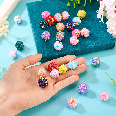 32Pcs 16 Colors Cloth Pendants FIND-TA0008-47-1