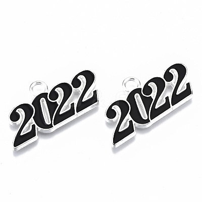 Alloy Enamel Pendants PALLOY-N160-001-01S-RS-1