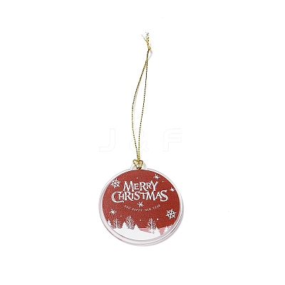 Christmas Theme Acrylic Pendant Decoration LS-HJEW-G021-01A-1