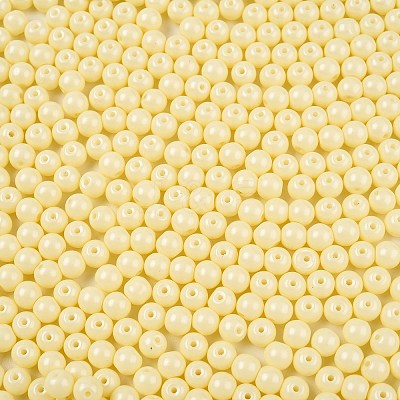 Opaque Baking Paint Glass Beads DGLA-T004-02C-1