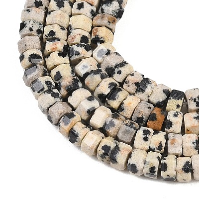 Natural Dalmatian Jasper Beads Strands G-G345-C14-2x4mm-1