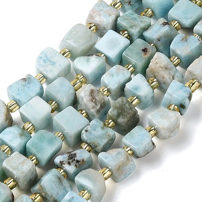 Natural Larimar Beads Strands G-G053-B24-03-1