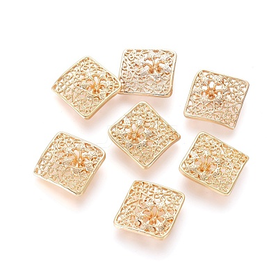 Brass Cabochon Settings KK-G151-55G-1