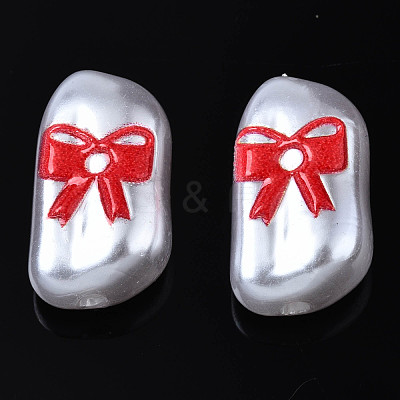 3D Printed ABS Plastic Imitation Pearl Beads KY-S163-437-1