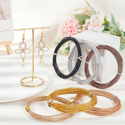 6 Roll 6 Colors Aluminum Wire ALUM-BC0001-75B-1