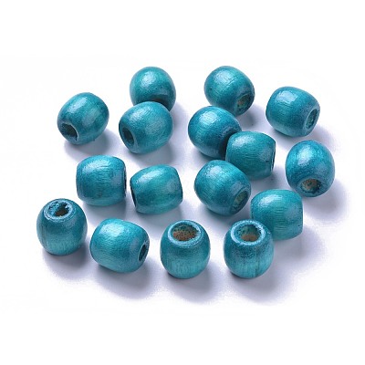 Dyed Natural Maple Wood Beads WOOD-Q007-16mm-06-LF-1
