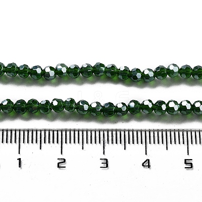 Electroplate Transparent Glass Beads Strands EGLA-A035-T3mm-A10-1