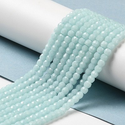 Synthetic Luminous Stone Beads Strands G-C086-01B-01-1