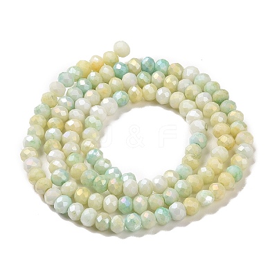 Ombre Effect Dyed Glass Beads Strands GLAA-C023-02-C14-1