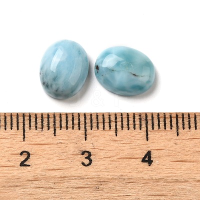 Natural Larimar Cabochons G-E616-06C-1