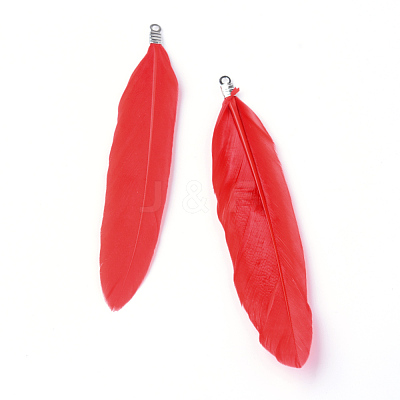 Goose Feather Pendants X-FIND-Q055-P01-1