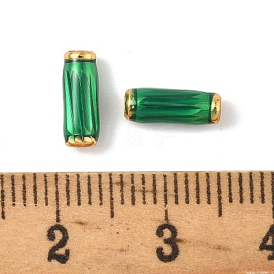 Brass Enamel Beads KK-K364-19G-1