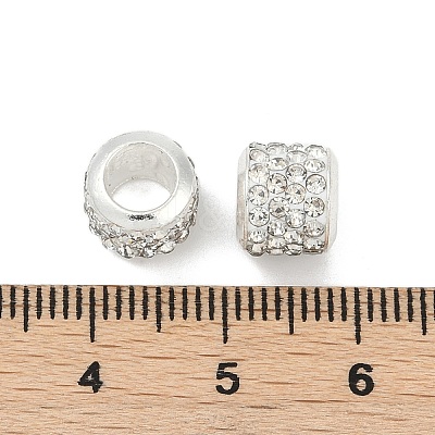 Alloy Rhinestone Clay Pave Beads ALRI-D300-01S-01-1