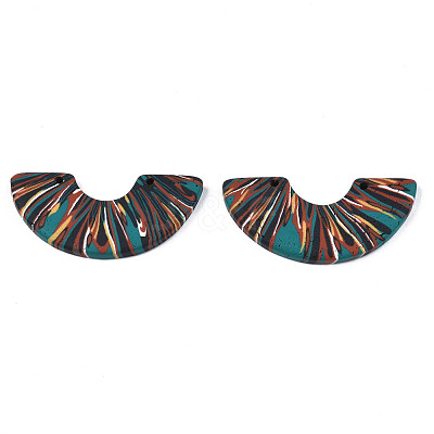 Handmade Polymer Clay Pendants CLAY-N010-028-B03-1