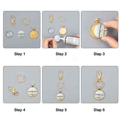 Tibetan Style Alloy Pendant Cabochon Settings TIBE-R295-055G-LF-1