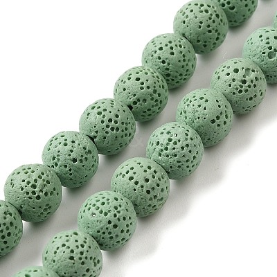 Natural Lava Rock Bead Strands G-L435-03-8mm-15-1